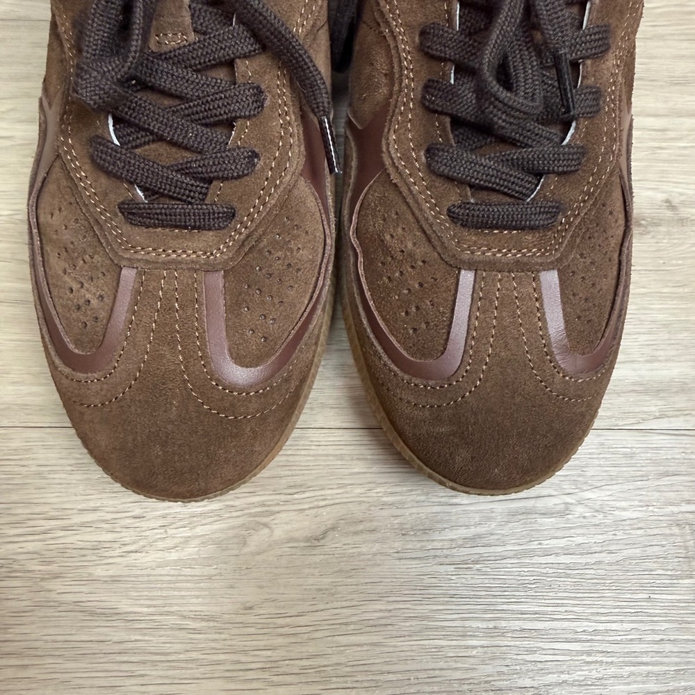 NEW ALOHAS Tb.490 Rife Chocolate Brown Leather Suede Sneakers Size 39 - Picture 6 of 12
